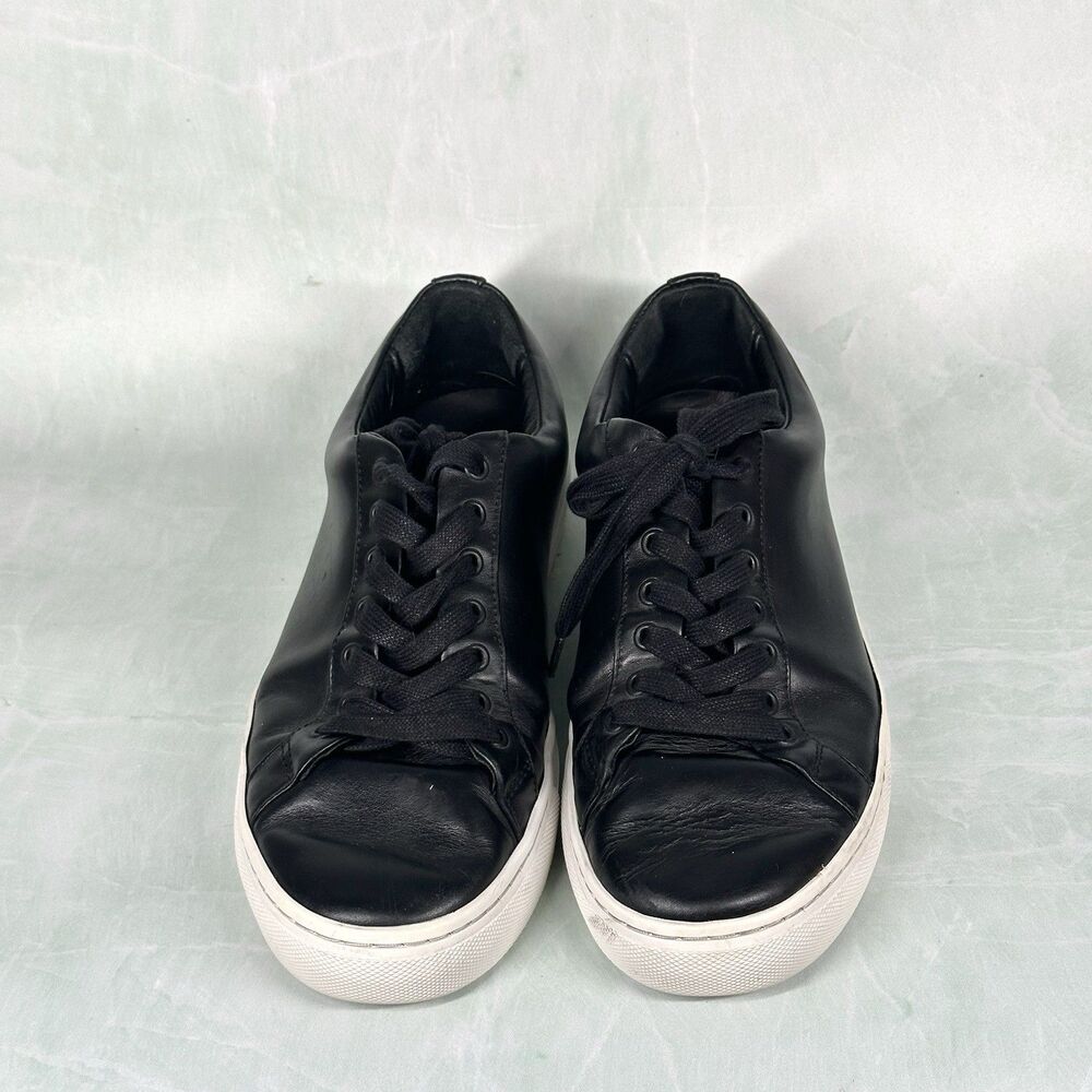 Thursday Shoes Everyday Leather Premium Low Top Sneakers Men's Size 10.5 Black - Picture 3 of 16